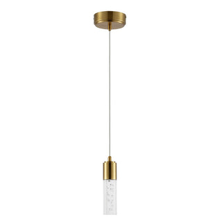 Hubbard 4.75" Bubble Acrylic/Iron Modern Minimalist Integrated LED Pendant