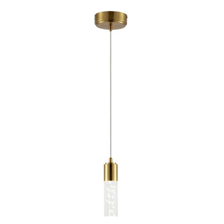 Hubbard 4.75" Bubble Acrylic/Iron Modern Minimalist Integrated LED Pendant