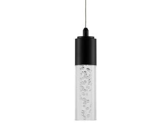 Hubbard 4.75" Bubble Acrylic/Iron Modern Minimalist Integrated LED Pendant