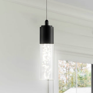 Hubbard 4.75" Bubble Acrylic/Iron Modern Minimalist Integrated LED Pendant