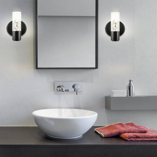 Jackson Minimalist Modern Bubble Acrylic/Iron Integrated LED Vanity Light