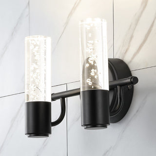 Jackson Minimalist Modern Bubble Acrylic/Iron Integrated LED Vanity Light