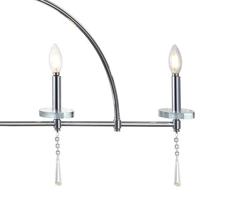 Dakota 41" 4-light Linear Metal/Crystal LED Pendant