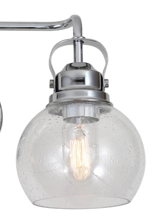 Winston Metal/ Bubbled Glass Vanity Light