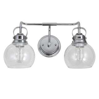 Winston Metal/ Bubbled Glass Vanity Light