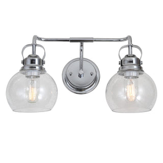 Winston Metal/ Bubbled Glass Vanity Light