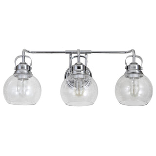 Winston Metal/ Bubbled Glass Vanity Light