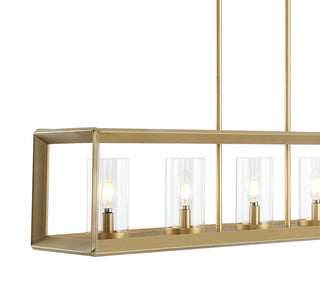 Terry 38.5" Linear 5-light Metal/Glass LED Pendant