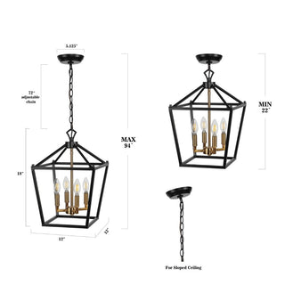 Liana Lantern Metal LED Pendant