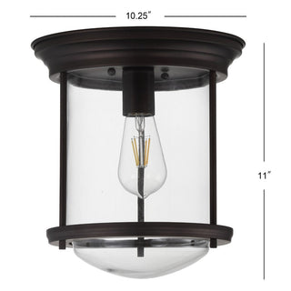 Iguazu 10.25" Metal/Glass LED Flush Mount