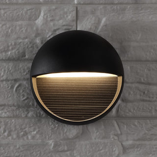 Swift 6.25" Outdoor Metal/Glass Integrated LED Sconce