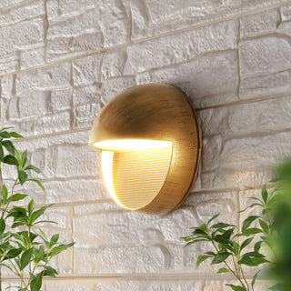 Swift 6.25" Outdoor Metal/Glass Integrated LED Sconce