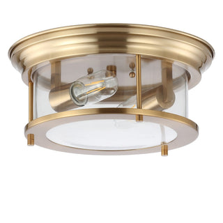 Forrest 13.25" Metal/Glass LED Flush Mount