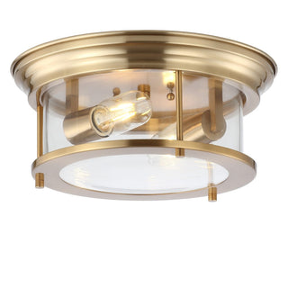 Forrest 13.25" Metal/Glass LED Flush Mount