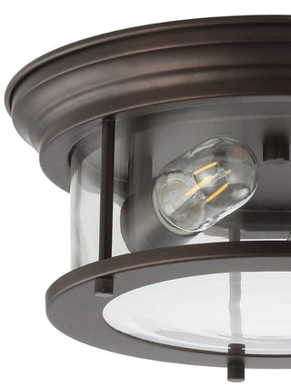 Forrest 13.25" Metal/Glass LED Flush Mount