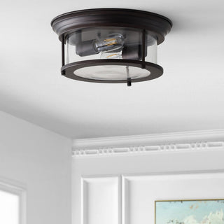 Forrest 13.25" Metal/Glass LED Flush Mount