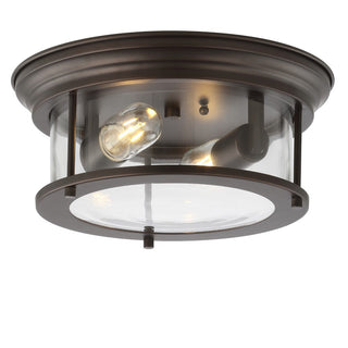 Forrest 13.25" Metal/Glass LED Flush Mount