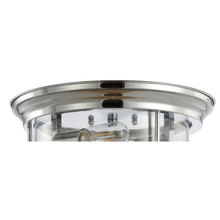 Forrest 13.25" Metal/Glass LED Flush Mount