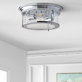 Forrest 13.25" Metal/Glass LED Flush Mount