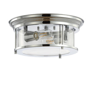 Forrest 13.25" Metal/Glass LED Flush Mount