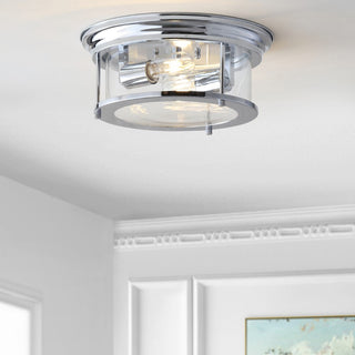 Forrest 13.25" Metal/Glass LED Flush Mount