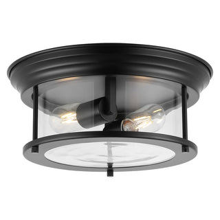 Forrest 13.25" Metal/Glass LED Flush Mount