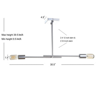 Condor 30.5" Adjustable Metal LED Linear Pendant