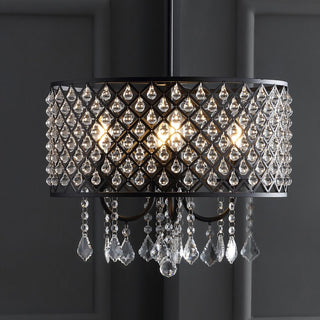 Axum Metal/Crystal Adjustable LED Drop Pendant