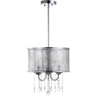 Mingle 13" Metal/Crystal Adjustable LED Drop Chandelier