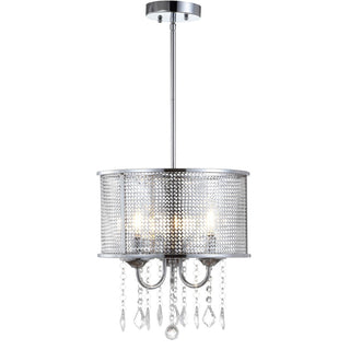 Mingle 13" Metal/Crystal Adjustable LED Drop Chandelier