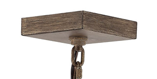 Breakneck 8.13" Adjustable Iron Rustic Farmhouse LED Pendant