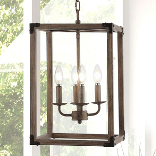 Breakneck Adjustable Iron Rustic Farmhouse LED Pendant