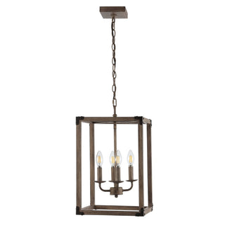 Breakneck Adjustable Iron Rustic Farmhouse LED Pendant