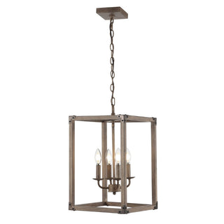 Breakneck Adjustable Iron Rustic Farmhouse LED Pendant