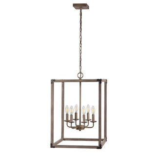 Breakneck Adjustable Iron Rustic Farmhouse LED Pendant