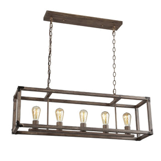 Breakneck 8.13" Adjustable Iron Rustic Farmhouse LED Pendant