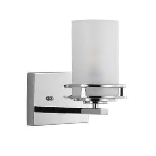 Tyrone Metal/Frosted Glass Contemporary Glam LED Vanity Light