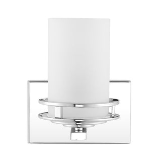 Tyrone Metal/Frosted Glass Contemporary Glam LED Vanity Light