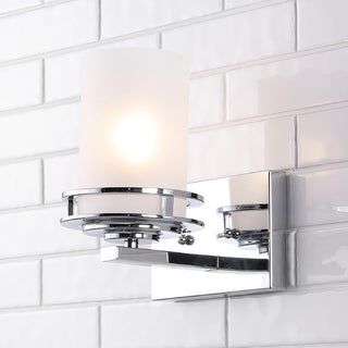 Tyrone Metal/Frosted Glass Contemporary Glam LED Vanity Light