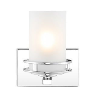 Tyrone Metal/Frosted Glass Contemporary Glam LED Vanity Light