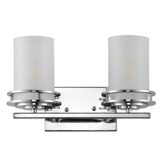 Tyrone Metal/Frosted Glass Contemporary Glam LED Vanity Light