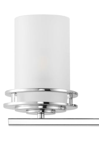 Tyrone Metal/Frosted Glass Contemporary Glam LED Vanity Light