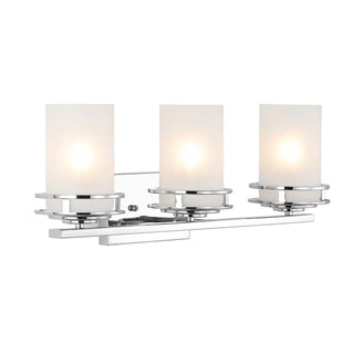 Tyrone Metal/Frosted Glass Contemporary Glam LED Vanity Light