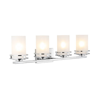 Tyrone Metal/Frosted Glass Contemporary Glam LED Vanity Light