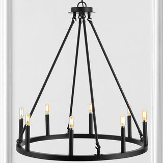 Ken Ring 28" Iron Rustic Farmhouse LED Chandelier