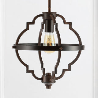 Tuxis 12.5" Adjustable Iron Rustic Industrial LED Pendant