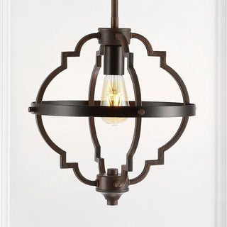 Tuxis 12.5" Adjustable Iron Rustic Industrial LED Pendant