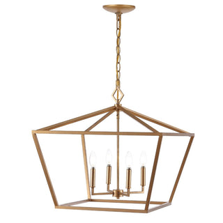 Zoar 23" 4-Light Adjustable Iron Rustic Glam LED Pendant