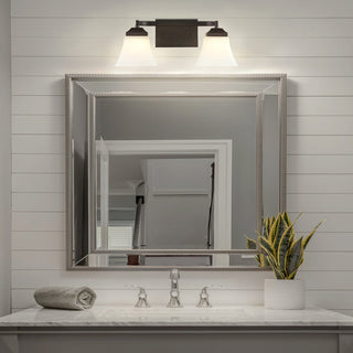 Wetherell Iron/Glass Modern Cottage LED Vanity Light