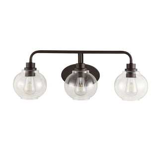 Bonnet Iron/Seeded Glass Cottage Rustic LED Vanity Light